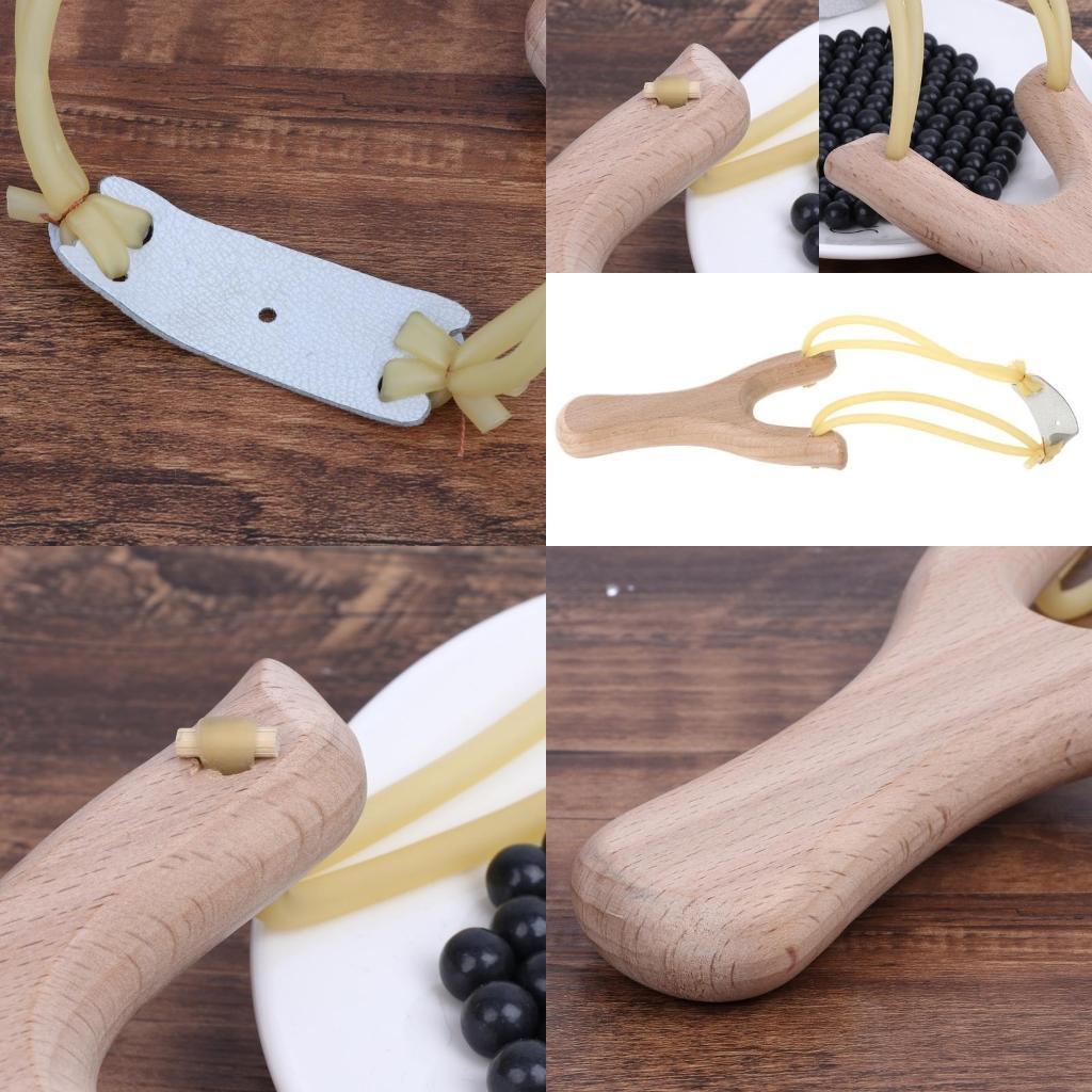 Speargun Rubber Band - Natural Wooden With Rubber Band Outdoor