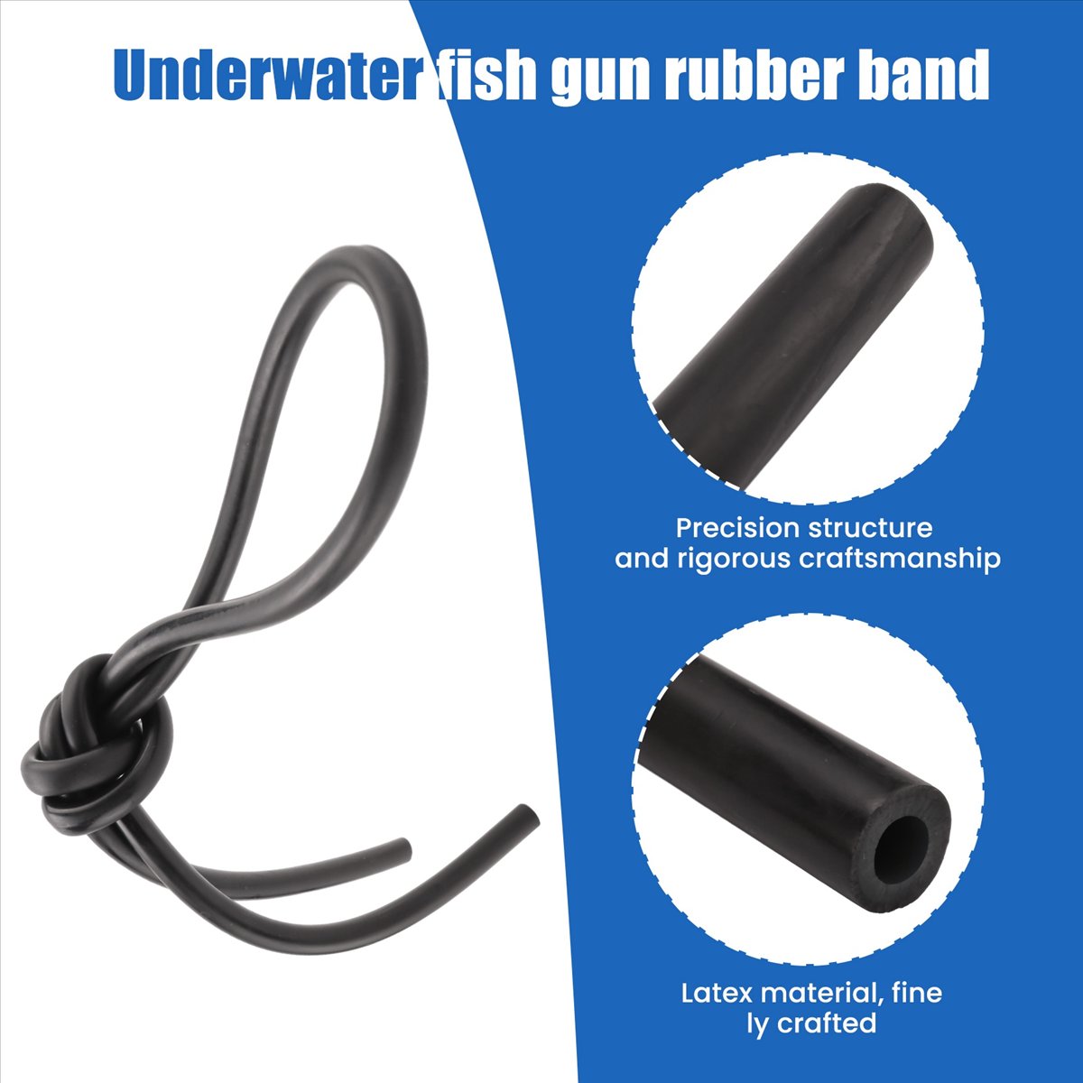 Speargun Rubber Band - T34C 10X5MM Spearfishing Rubber Sling Speargun