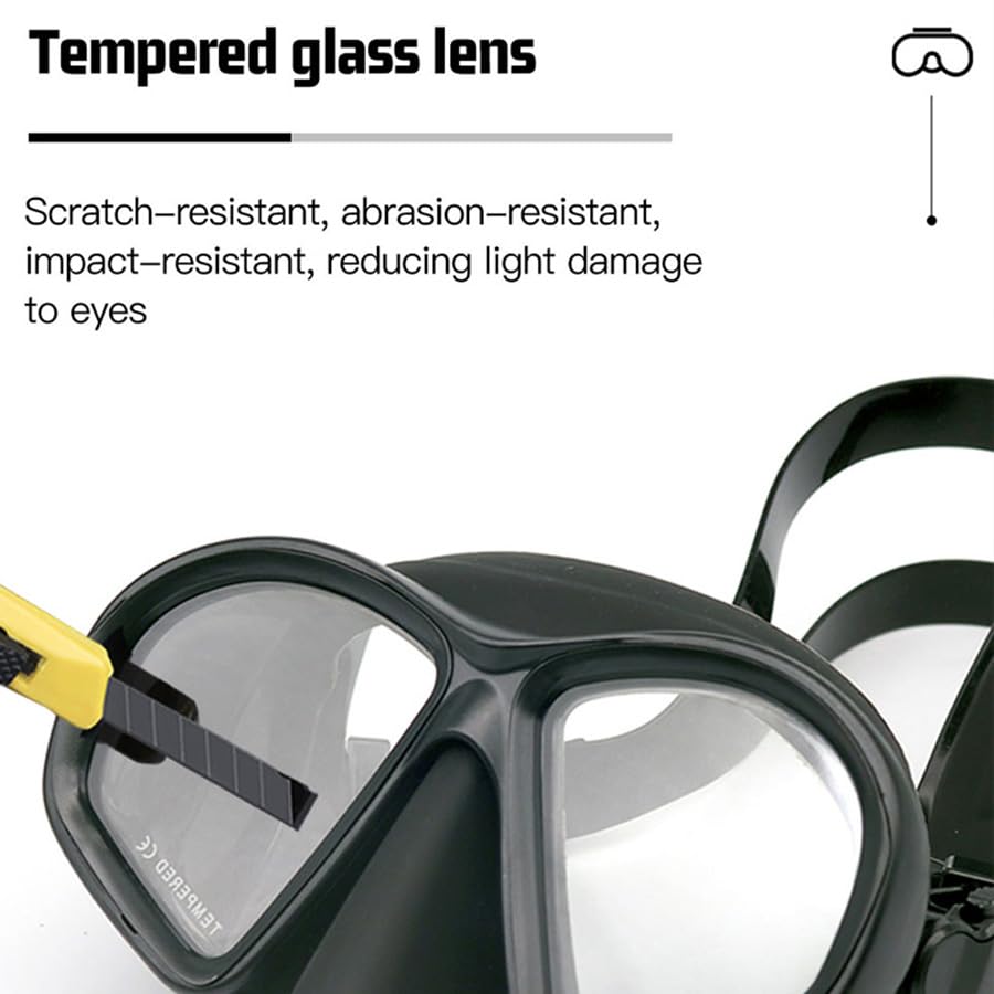 Freediving Mask Set Tempered G - Freediving Mask Set ulasan dan harga